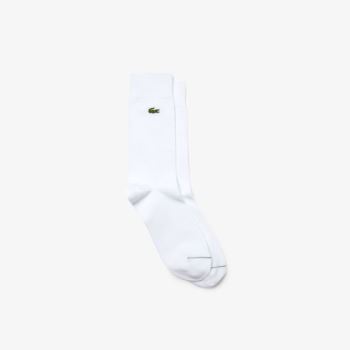 Lacoste Embroidered Crocodile Cotton Blend Socks Pánské - Ponožky Bílé | CZ-JZzNFS